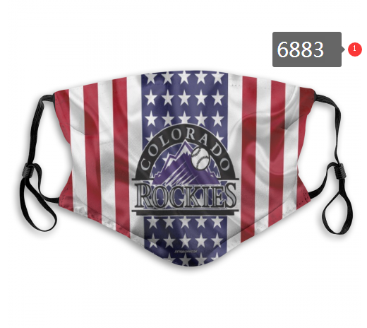 2020 MLB Colorado Rockies #1 Dust mask with filter
